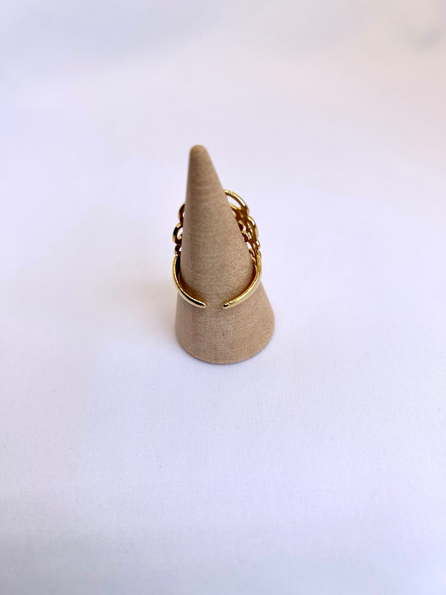 Bague Femme Manchette Acier Inoxydable Motif Cœur Oriental