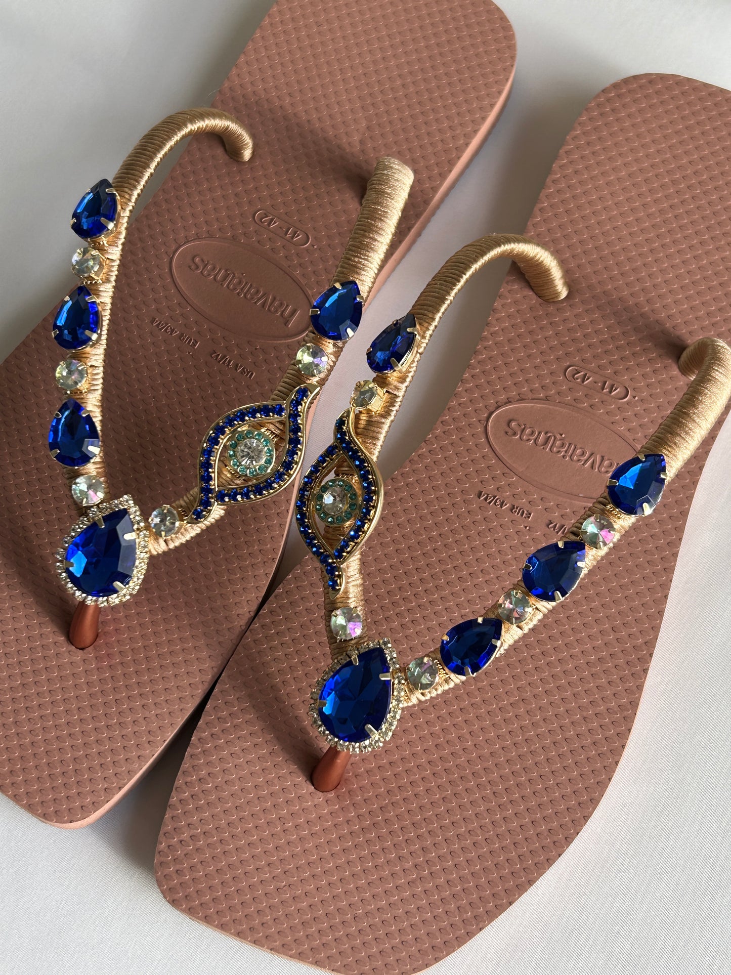 Tong Décor Œil Bleu Femme Chic Havaianas Luxe