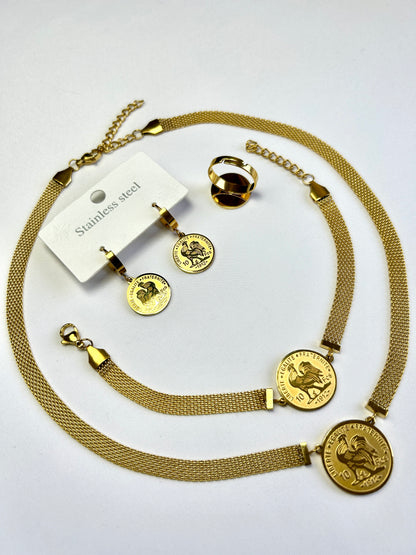 Parure Médaille Coq Luxe